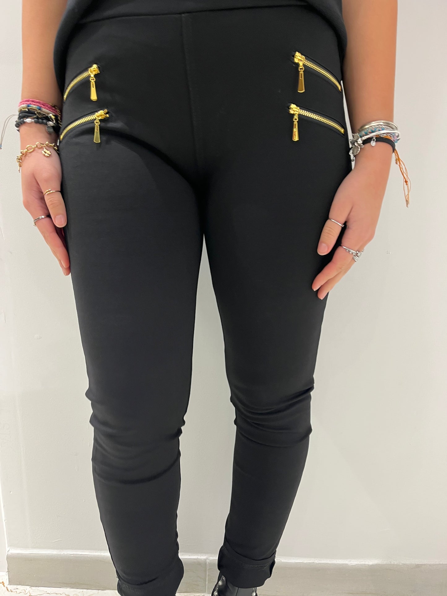 Legging avec zip doré