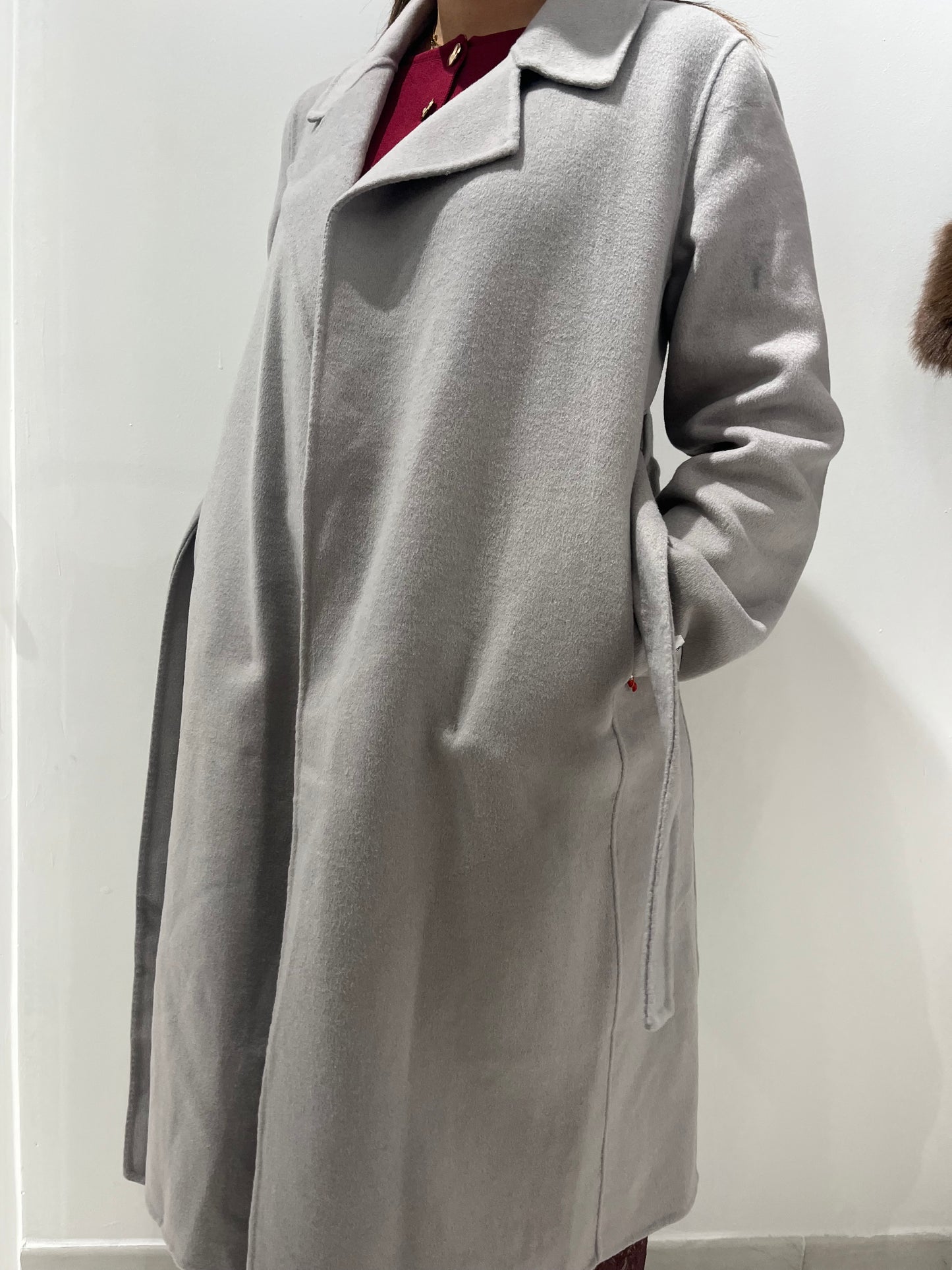 Manteau gris long