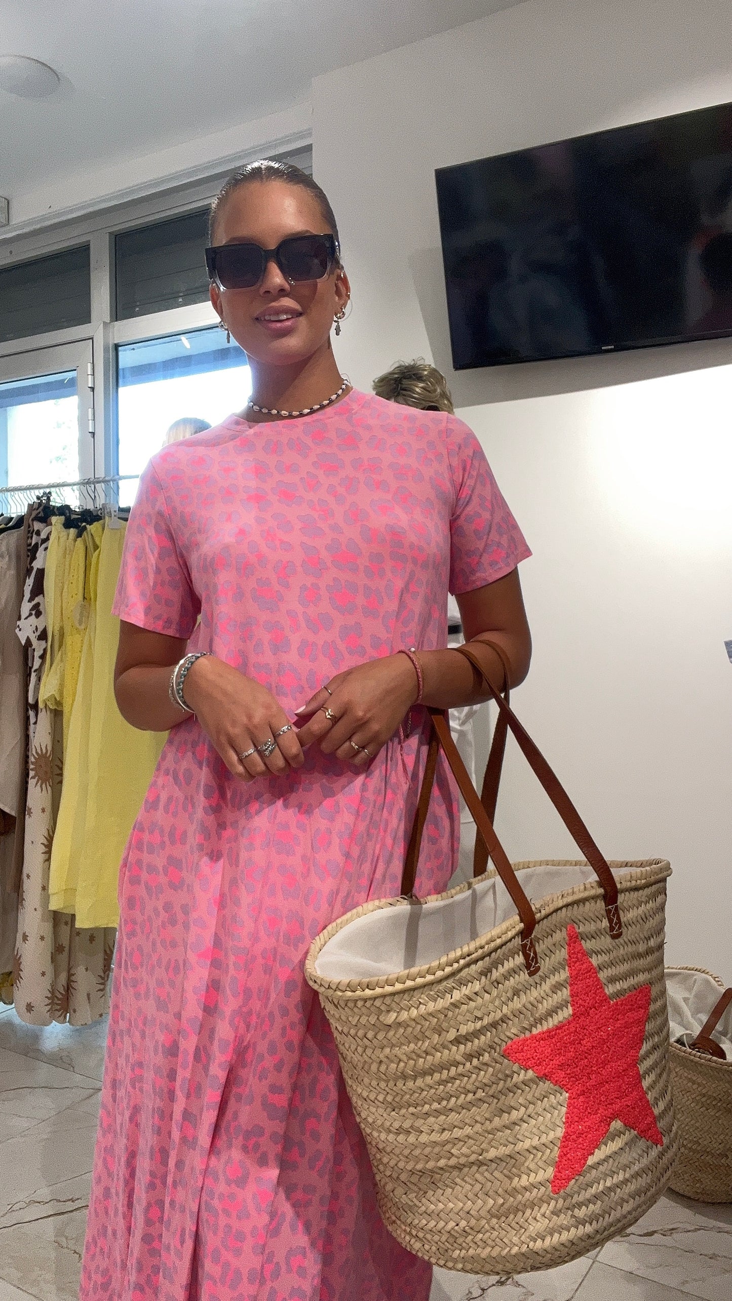 Robe motif léopard