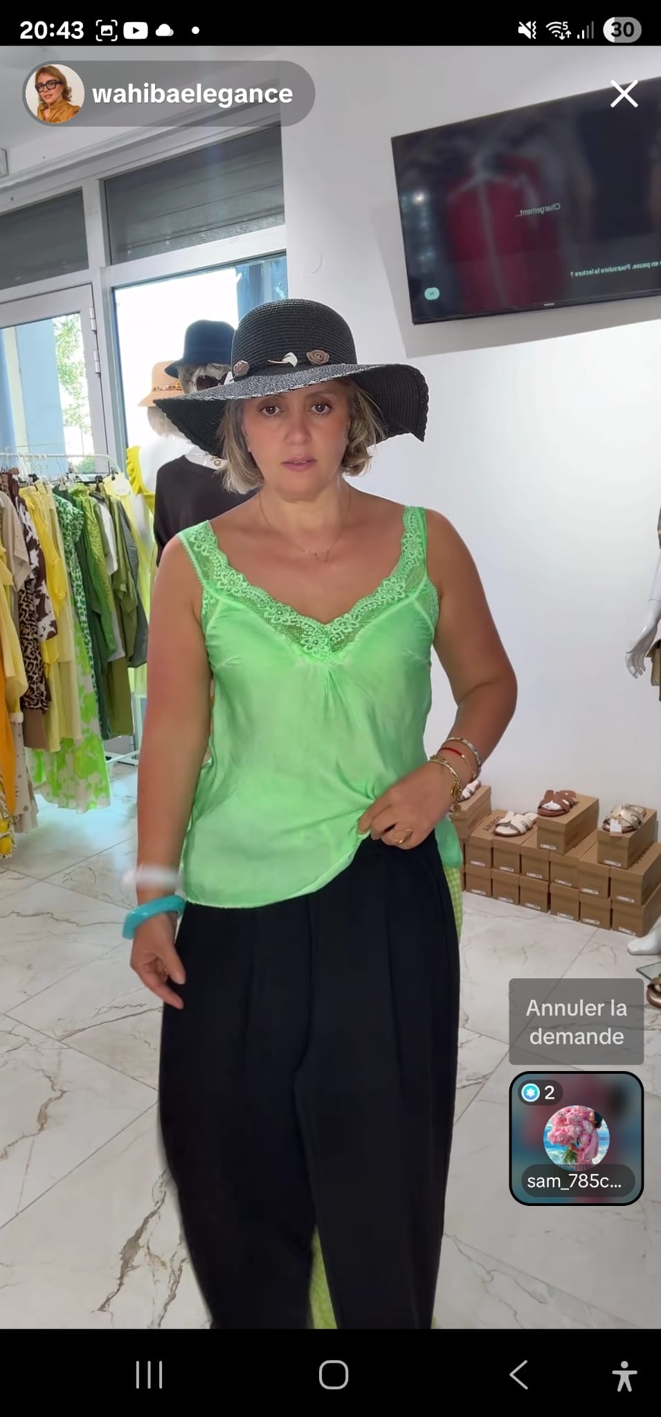 caraco satiné