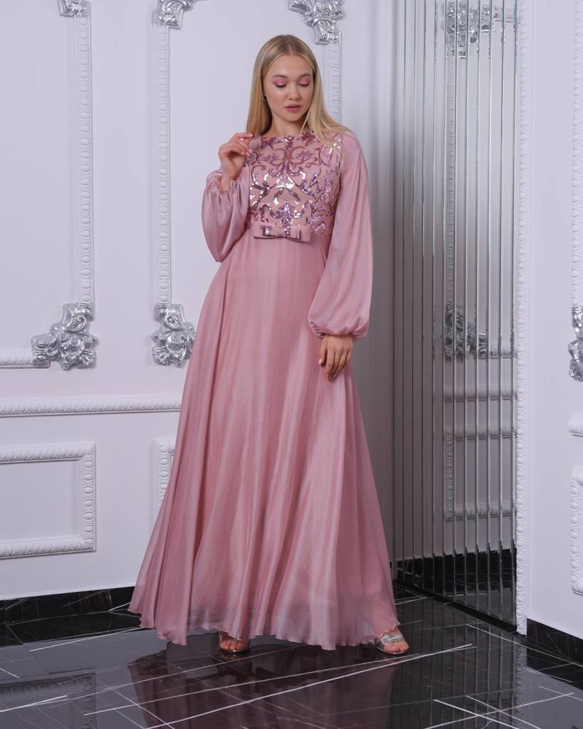 robe longue manches longues