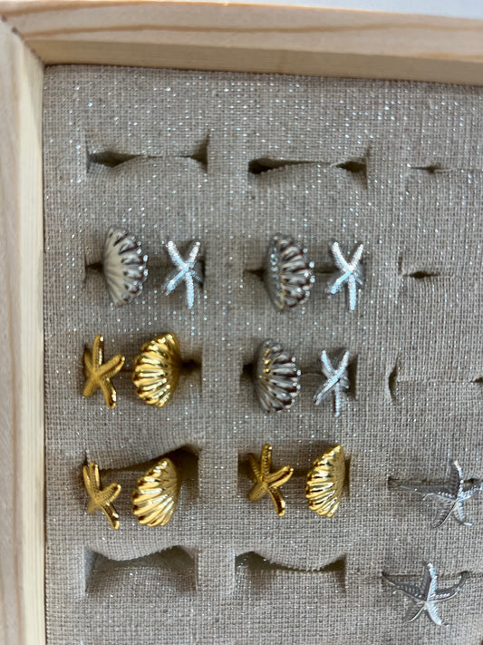 bagues coquillages