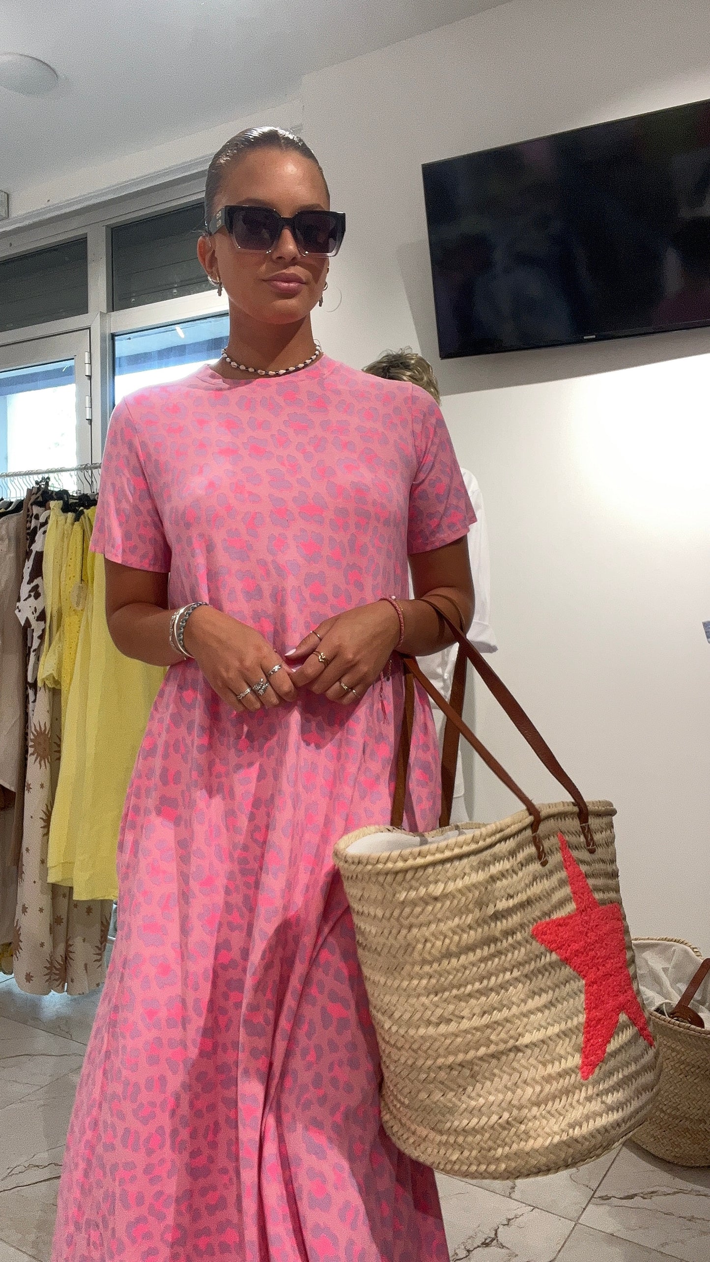 Robe motif léopard