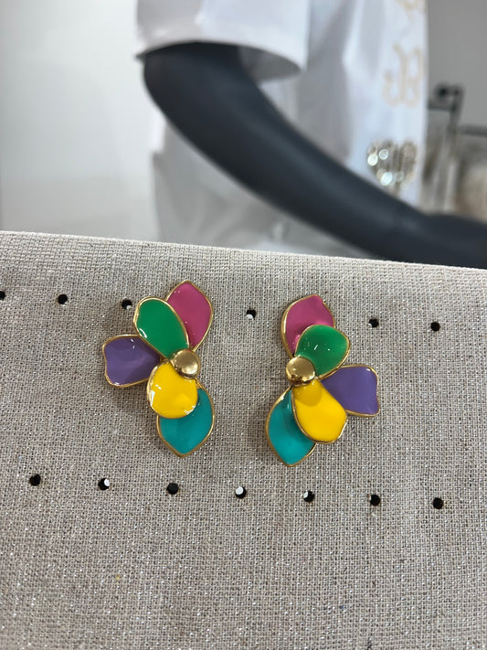 boucles multicolore