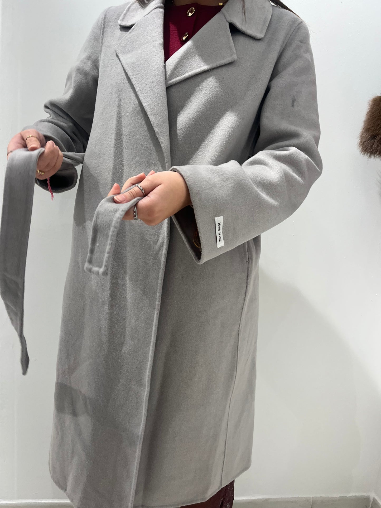 Manteau gris long