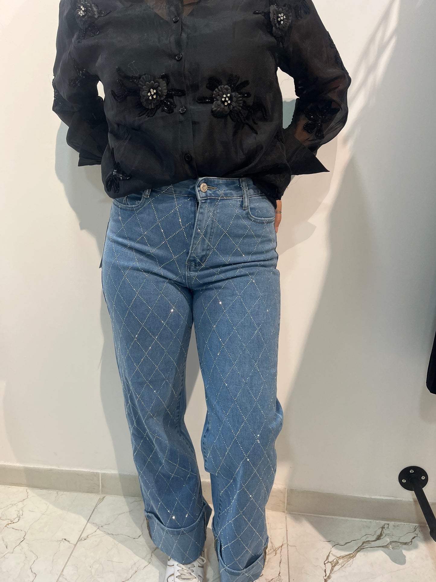 Pantalon à paillettes