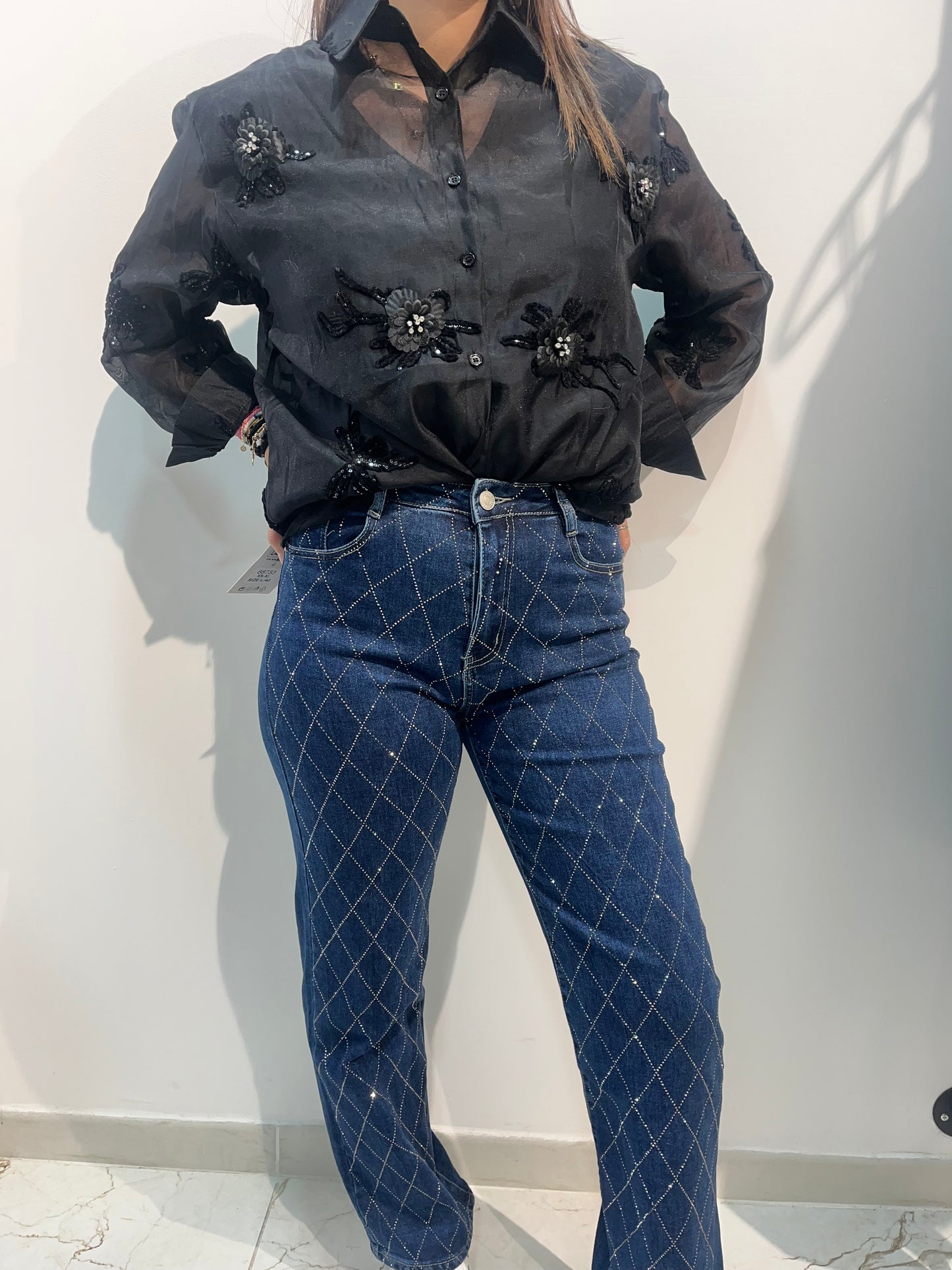 Pantalon à paillettes