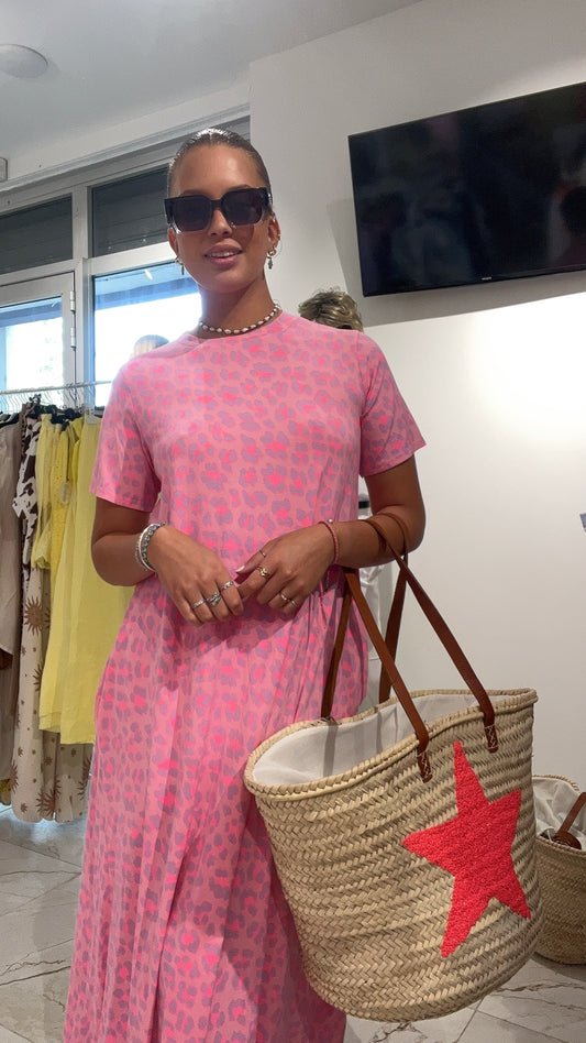 Robe motif léopard