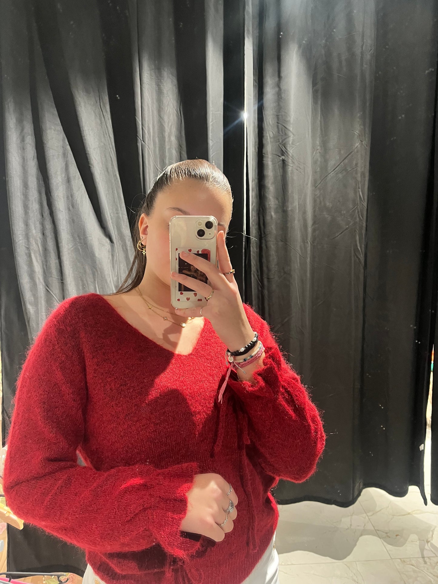 Pull bordeaux