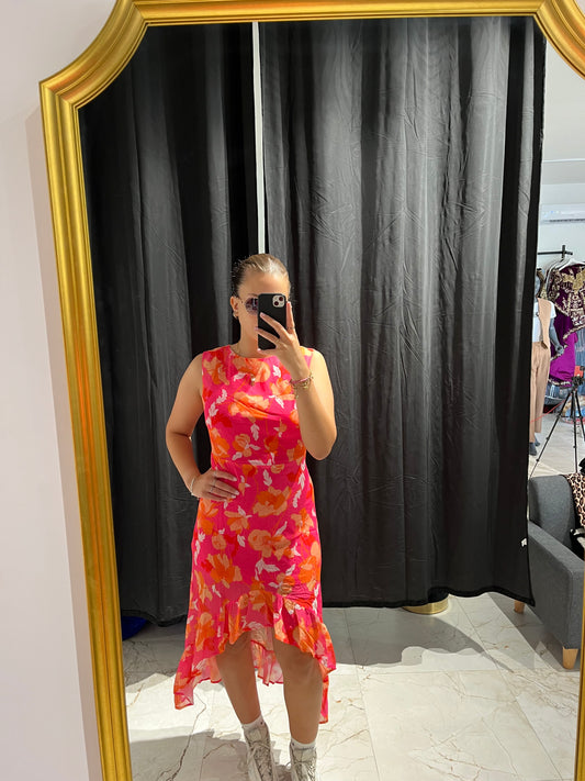 Robe sans manches florale