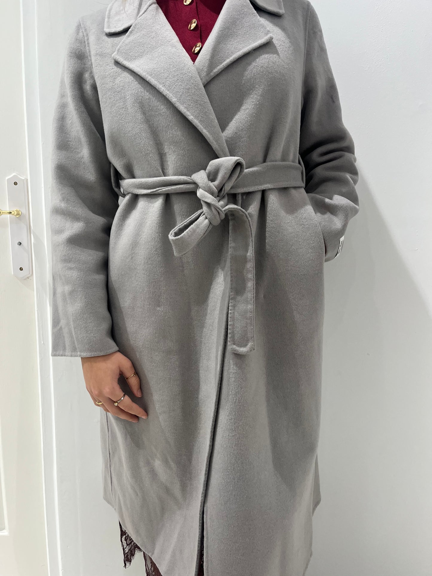 Manteau gris long