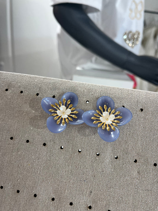 boucles fleur coloré