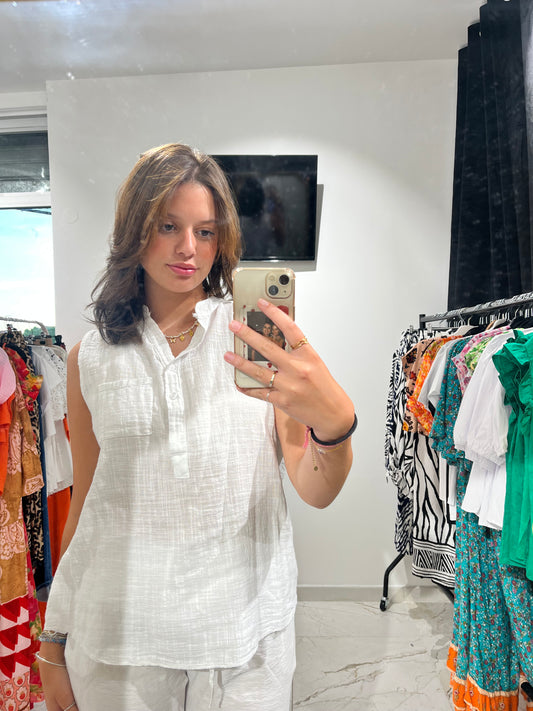 Chemise sans manches