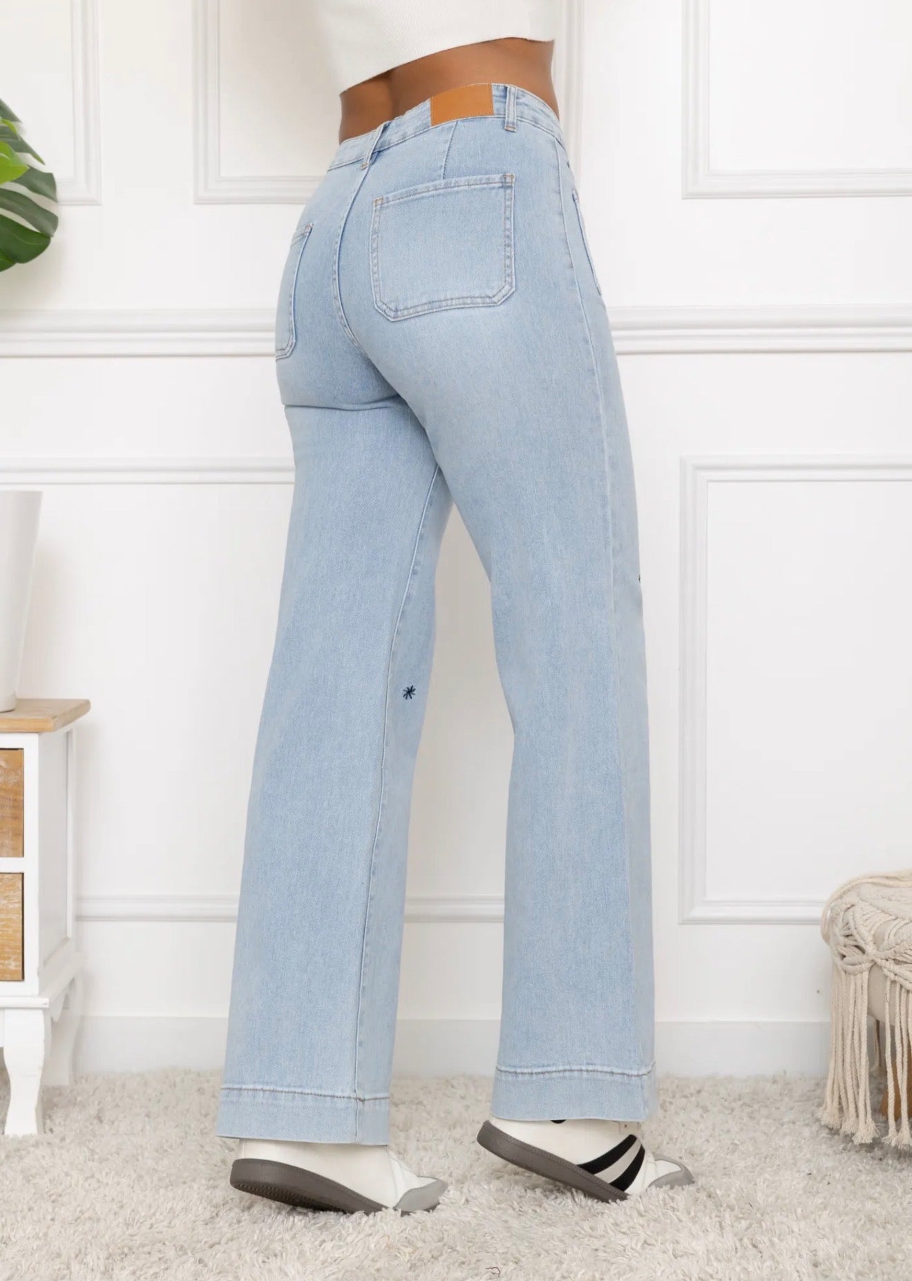 jeans fleur
