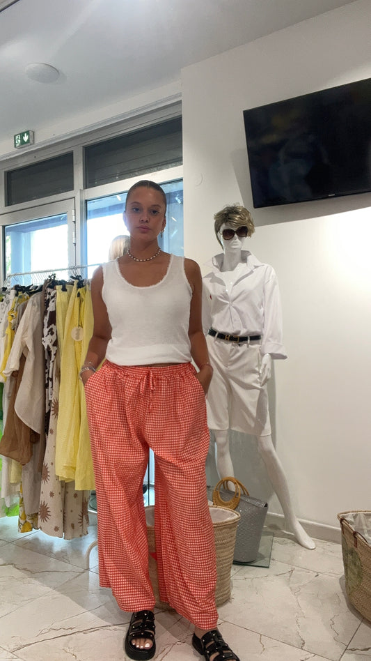 pantalon vichy