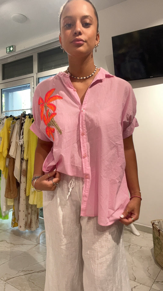 chemise palmier