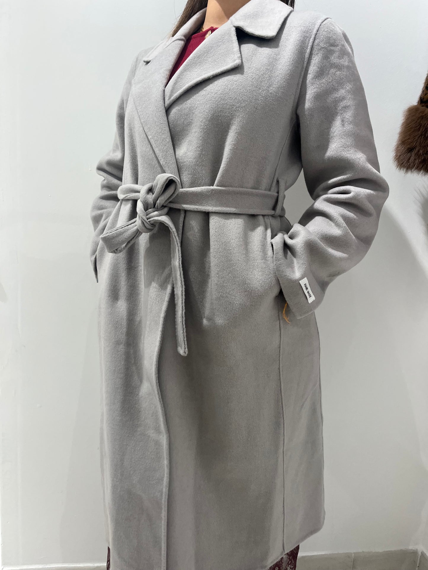 Manteau gris long