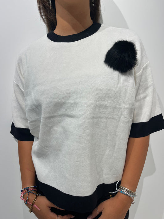 T-shirt ponpon